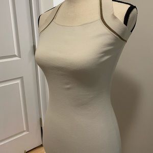 Halter knit mini dress